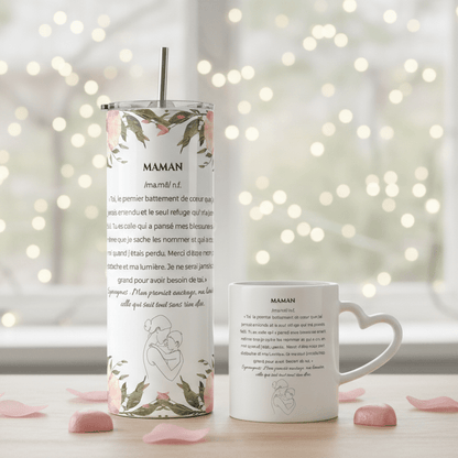 Duo Tasse + Gobelet Maman & Garçon - Petite Sublime