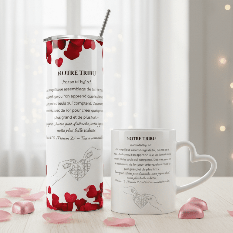 Duo Tasse + Gobelet Notre Tribu - Petite Sublime