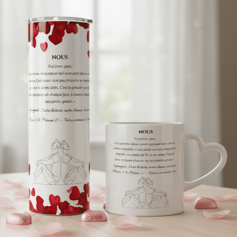 Duo Tasse + Gobelet Nous - Petite Sublime