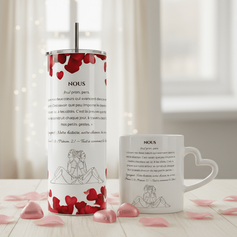 Duo Tasse + Gobelet Nous - Petite Sublime