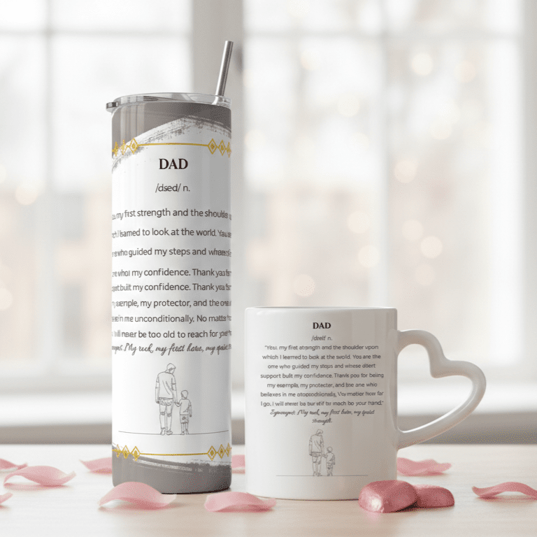 Duo Tasse + Gobelet Papa & Garçon - Petite Sublime