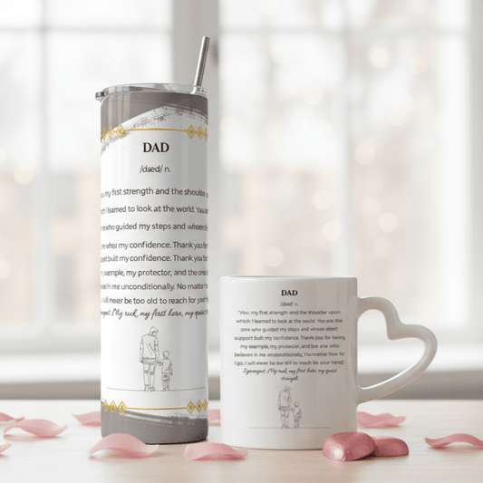 Duo Tasse + Gobelet Papa & Garçon - Petite Sublime