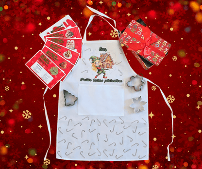 Ensemble Tablier personnalisé Petit(e) lutin(e) pâtissier(ère) – 3 modèles au choix - Petite Sublime