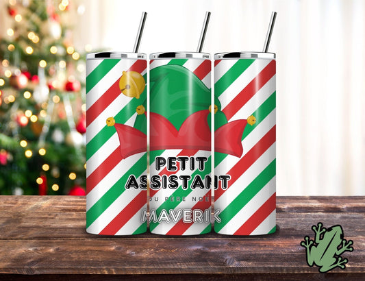 Gobelet inox 20 oz « Petit·e Assistant·e du Père Noël » - Petite Sublime
