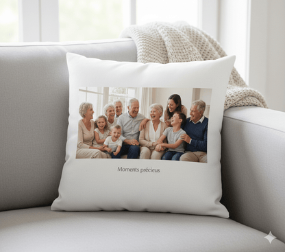 Housse de coussin personnalisée 18×18 po - Petite Sublime