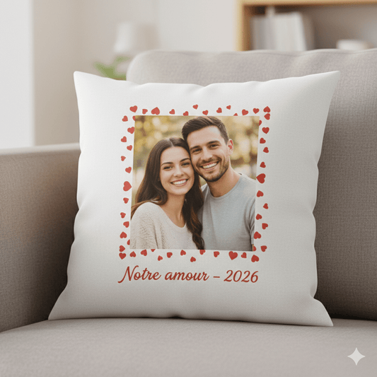 Housse de coussin personnalisée 18×18 po - Petite Sublime