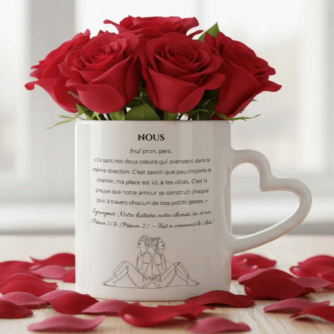 Motif Nous - Elle et Elle – Tasse, Gobelet ou Duo personnalisé - Petite Sublime