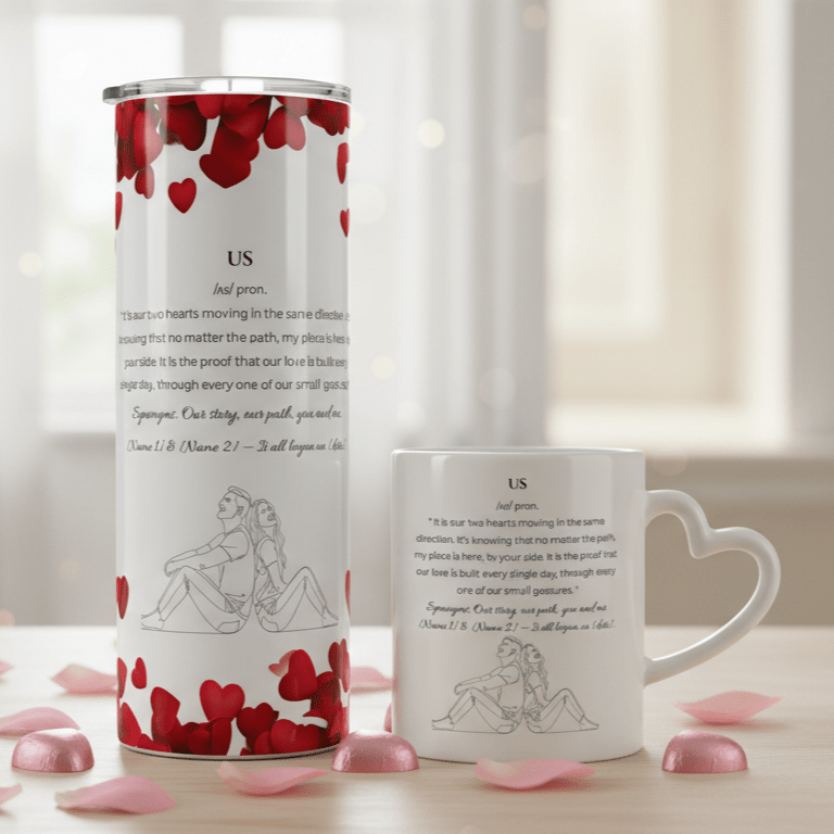 Motif Nous - Elle et Lui – Tasse, Gobelet ou Duo personnalisé - Petite Sublime