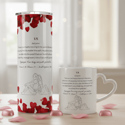 Motif Nous - Elle et Lui – Tasse, Gobelet ou Duo personnalisé - Petite Sublime