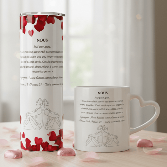 Motif Nous - Lui et Lui – Tasse, Gobelet ou Duo personnalisé - Petite Sublime