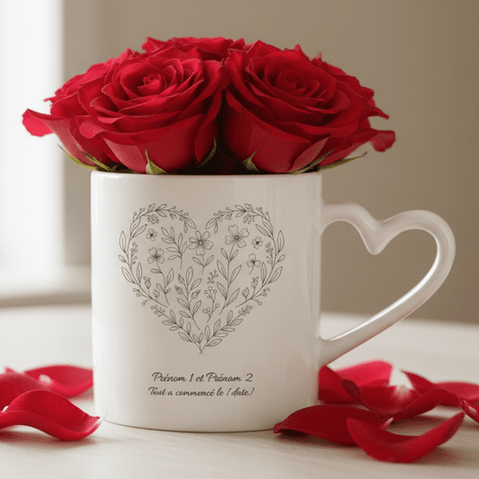 Mug Couple - Coeur - Petite Sublime