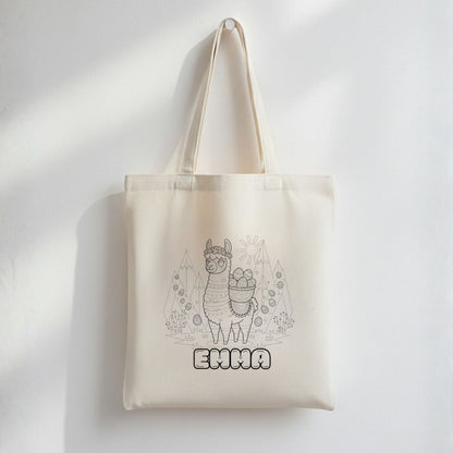 Sac de chasse aux cocos à colorier – sans marqueurs, prénom optionnel - Petite Sublime