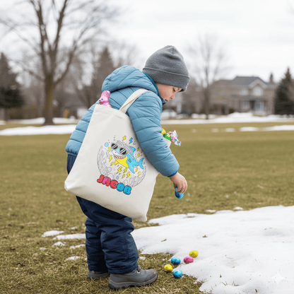 Sac de chasse aux cocos à colorier – sans marqueurs, prénom optionnel - Petite Sublime