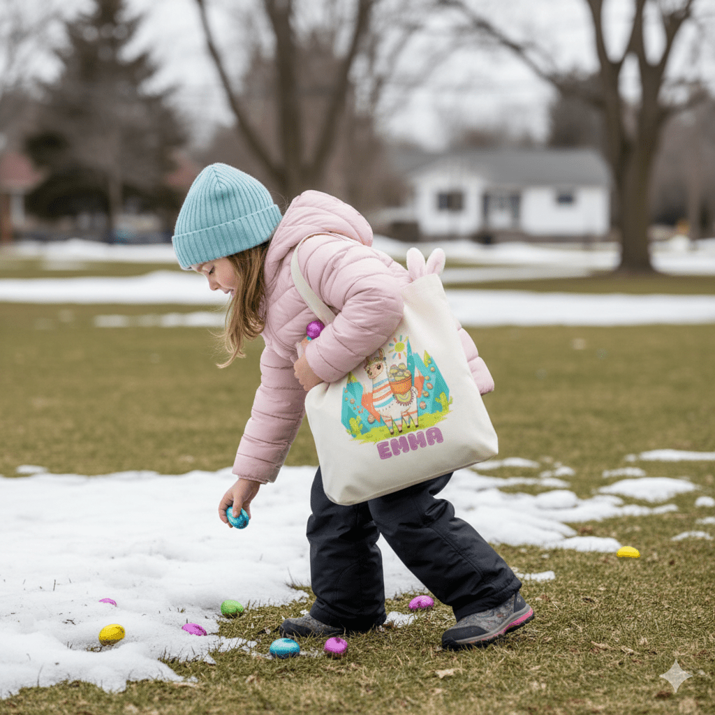 Sac de chasse aux cocos prêt à offrir – prénom optionnel - Petite Sublime