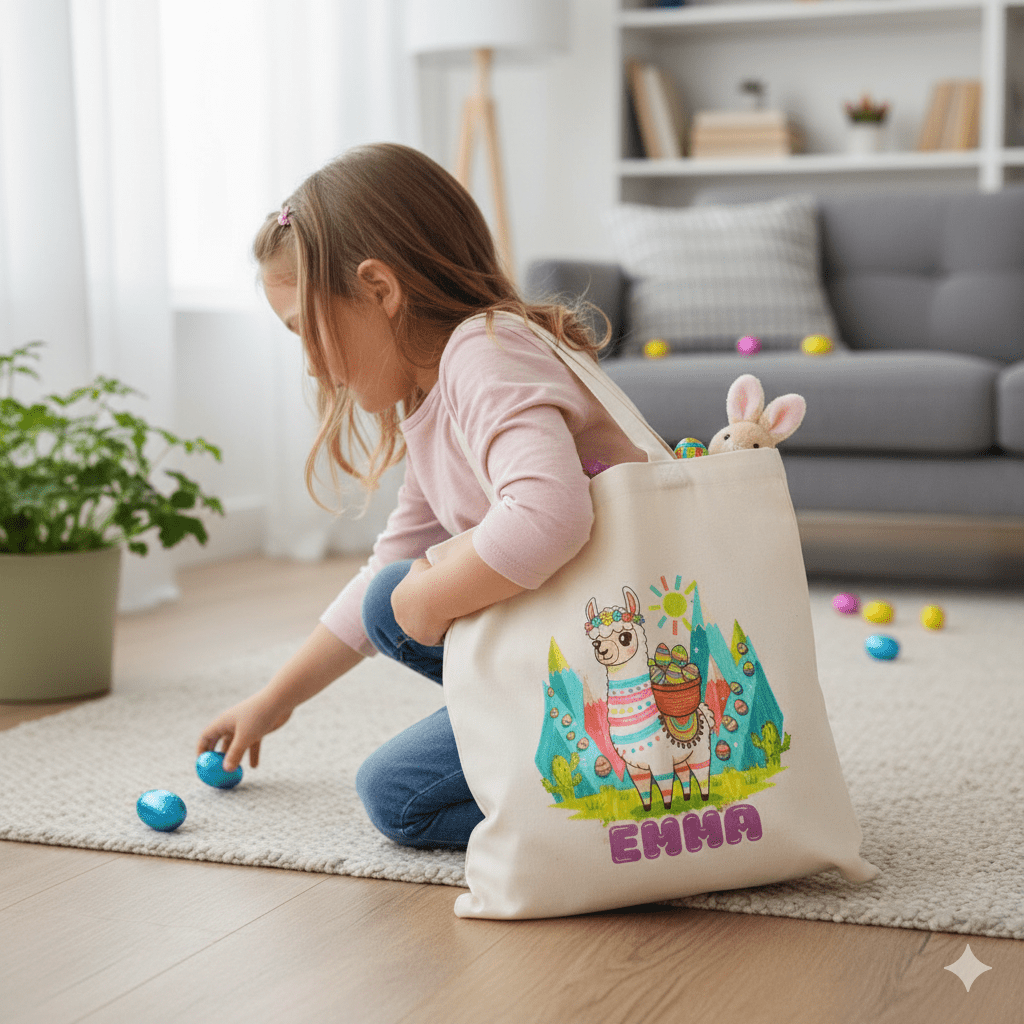 Sac de chasse aux cocos prêt à offrir – prénom optionnel - Petite Sublime