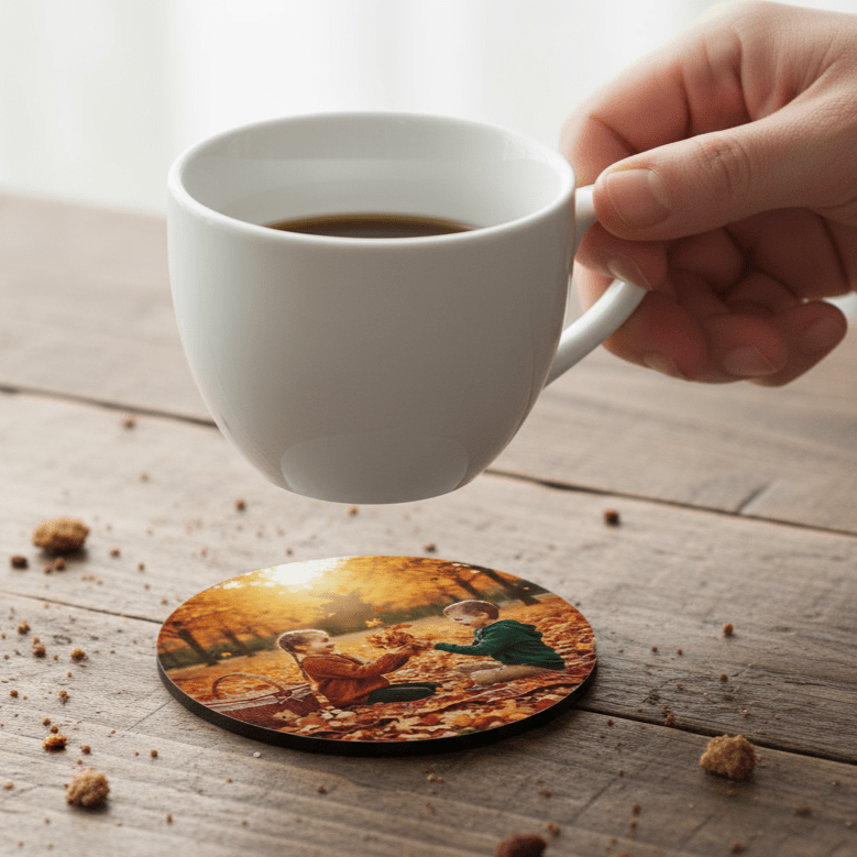 Sous - verres personnalisables en liège – Lot de 4 ou 6 - Petite Sublime