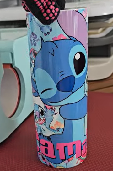 Gourde inox 20 oz Stitch personnalisé avec prénom