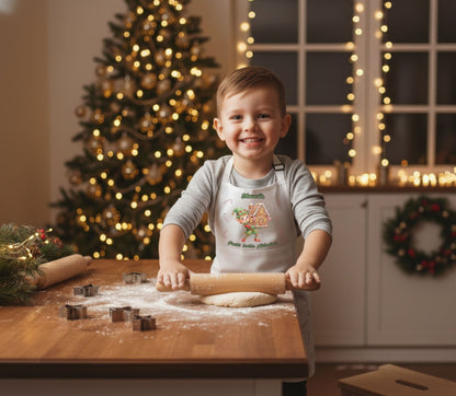Tablier personnalisé Noël enfant – Petit(e) lutin(e) pâtissier(ère) – 3 modèles au choix - Petite Sublime